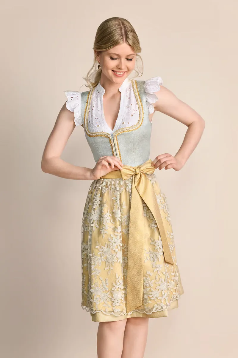 Kruger Mini Dirndl 2pcs. 60cm "Winnie" green (low stock)