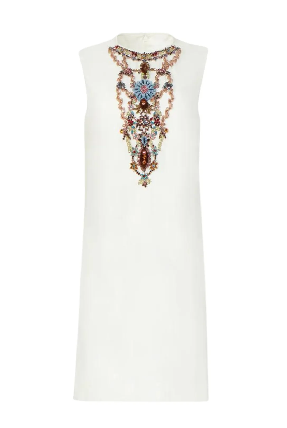 Labrina Crepe Cady Crystal Shift Dress | Multi