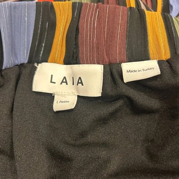 LAIA by Anthropologie Multicolor Striped Skirt Women’s Size Petite L