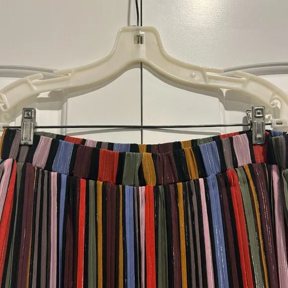 LAIA by Anthropologie Multicolor Striped Skirt Women’s Size Petite L