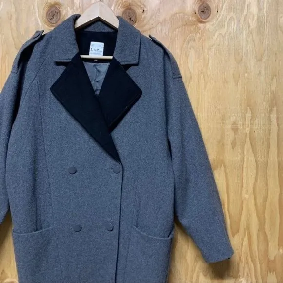 LAP LA Oversized Military Double Breasted Coat Women Size Small or Medium Jacket