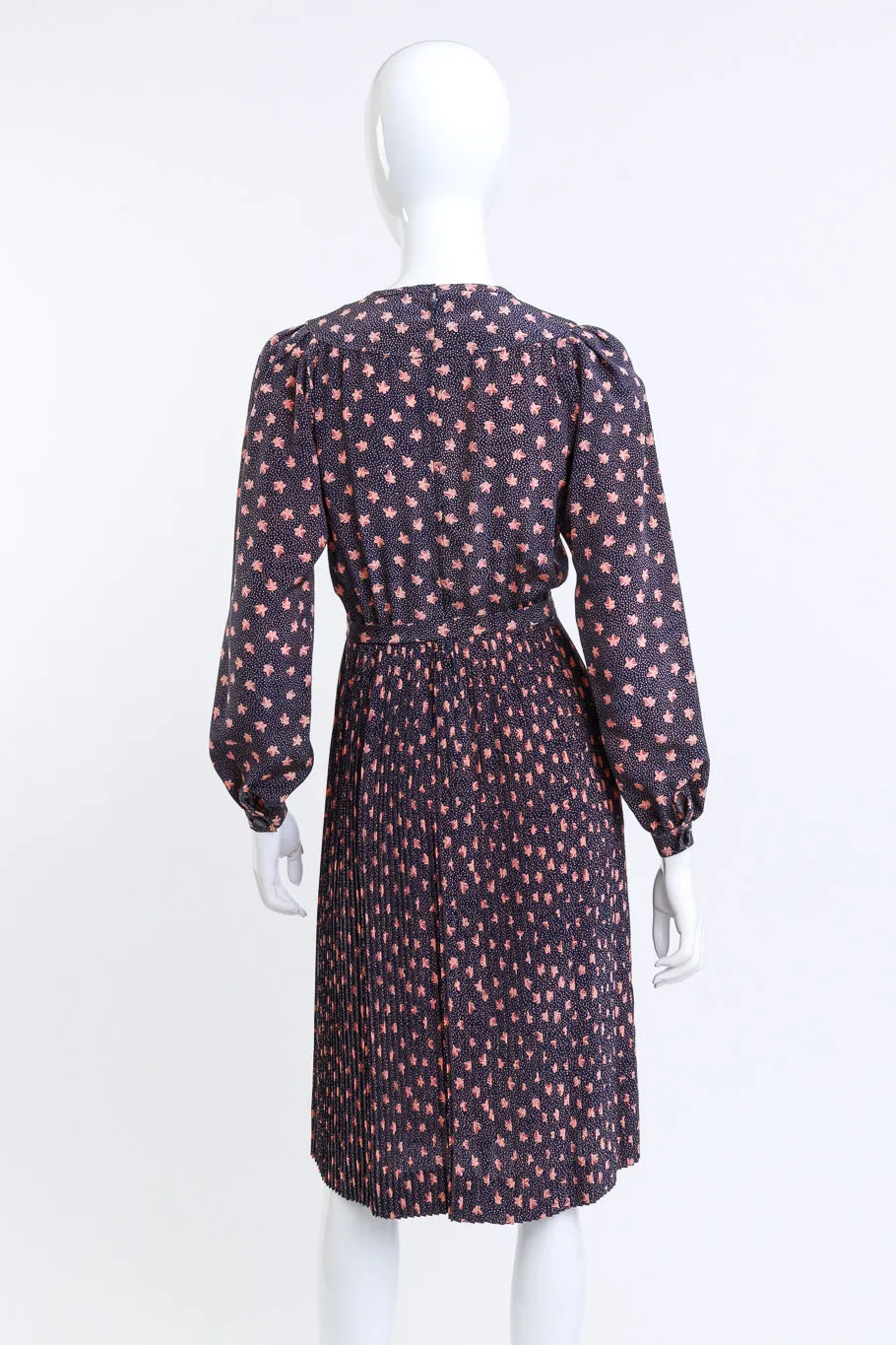 Leaf Dots Secretary Dress