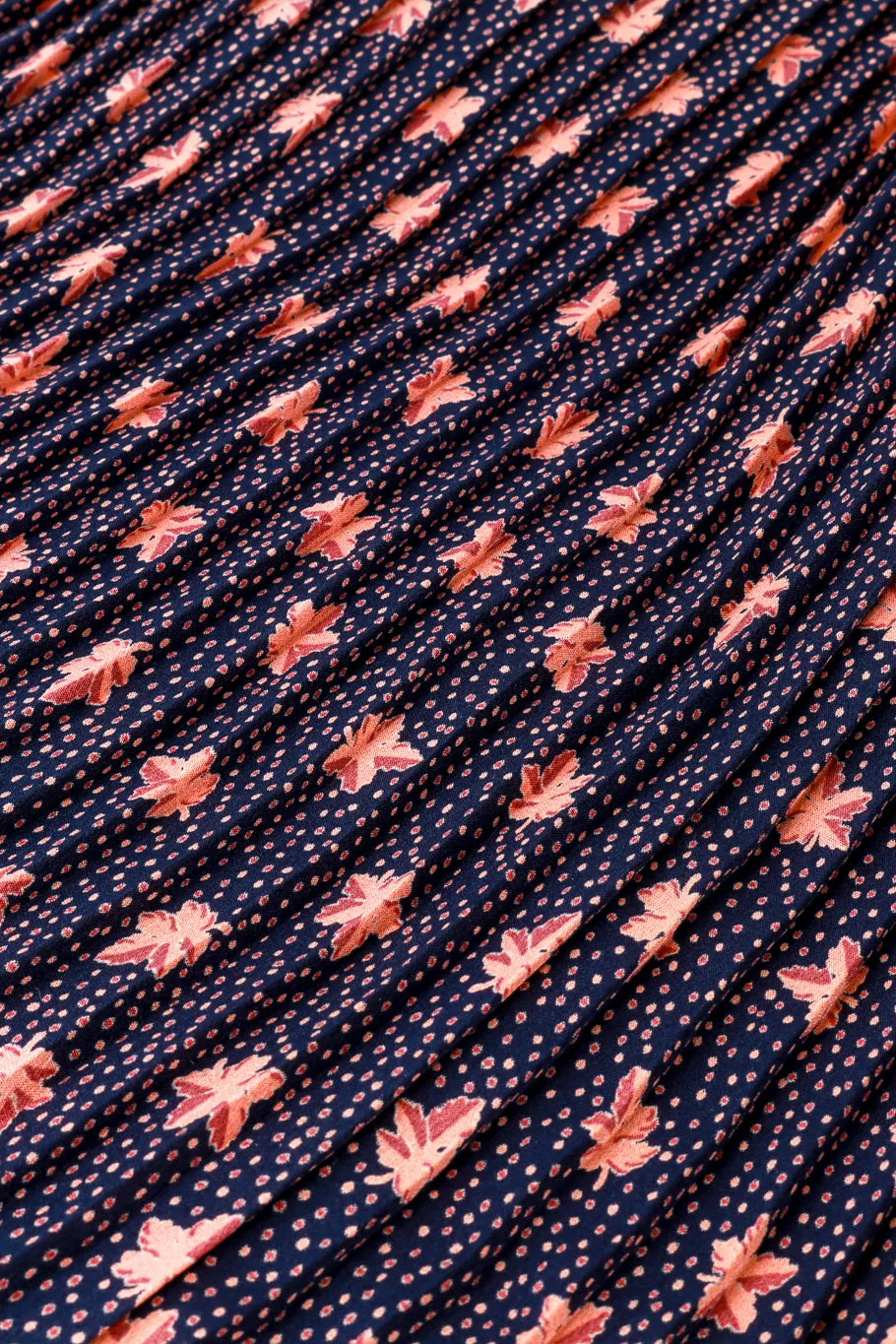 Leaf Dots Secretary Dress
