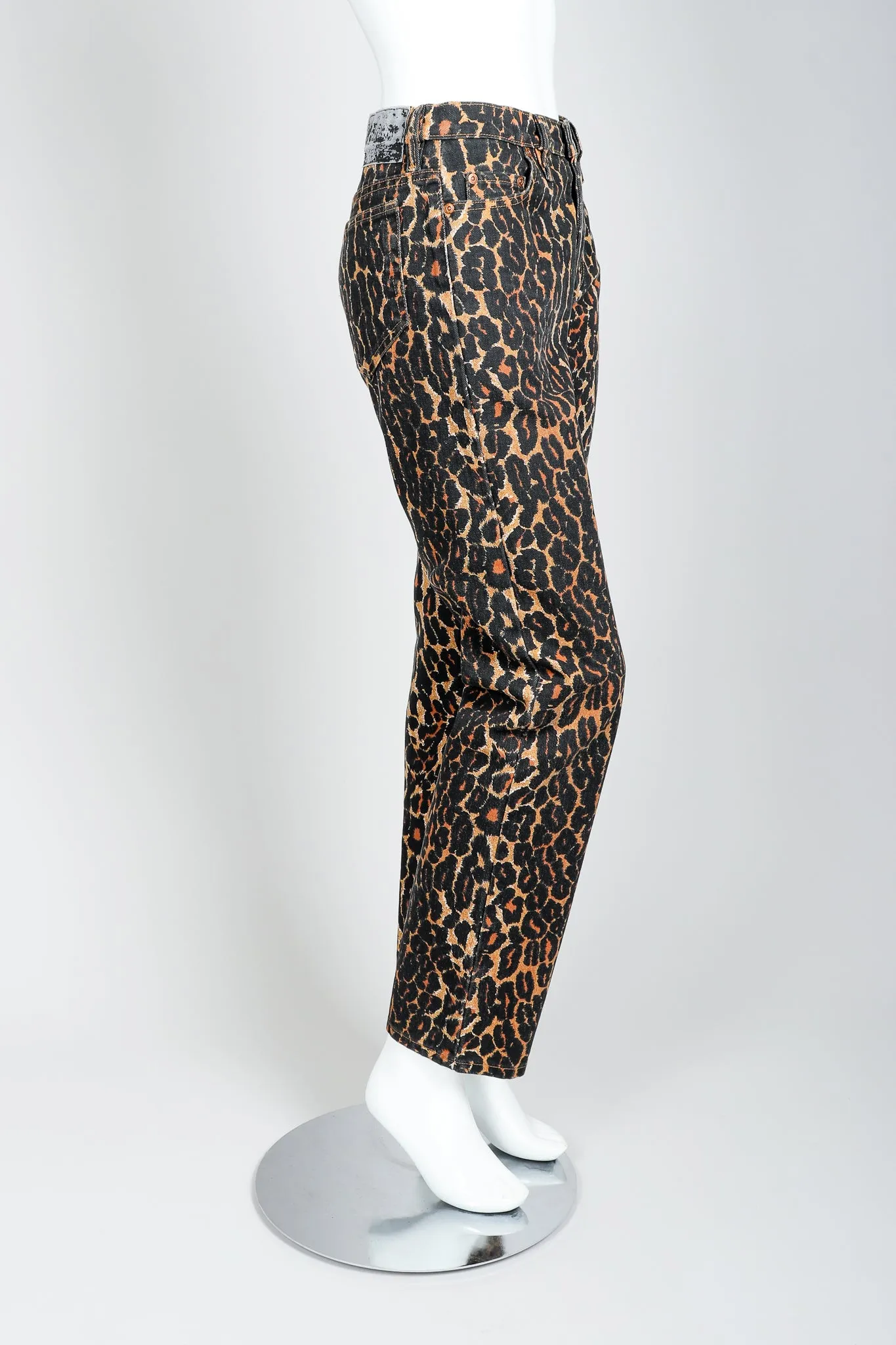 Leopard Print Denim Jacket & Jean Set