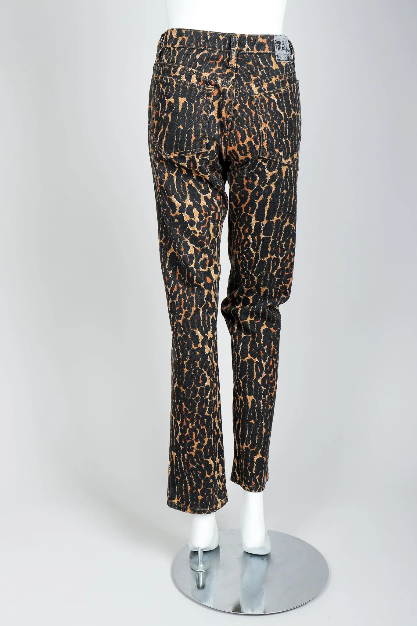 Leopard Print Denim Jacket & Jean Set
