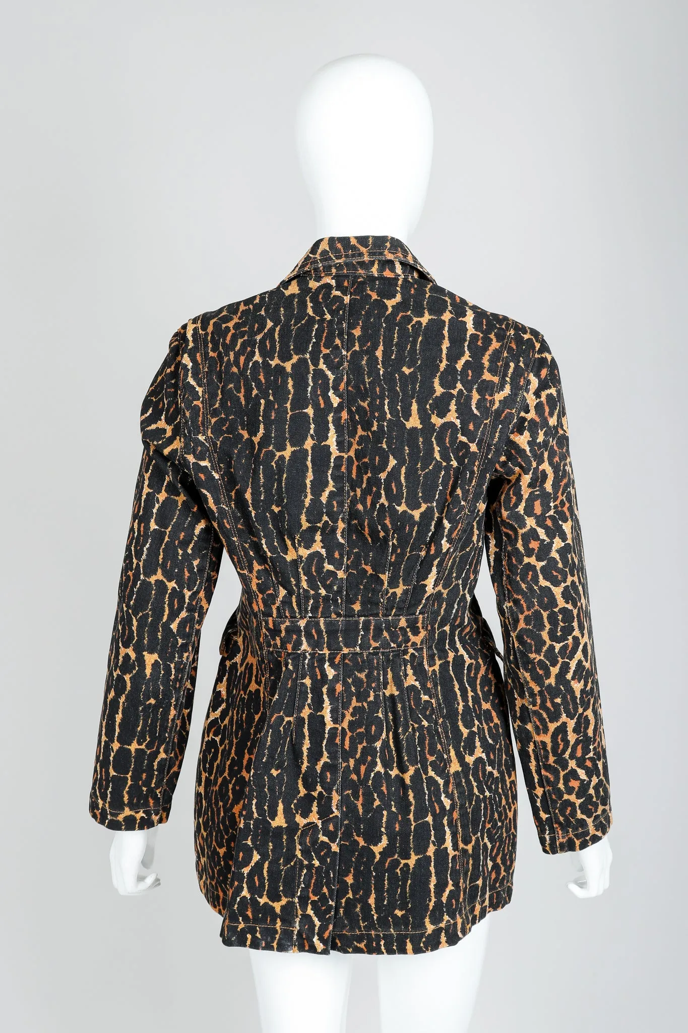 Leopard Print Denim Jacket & Jean Set
