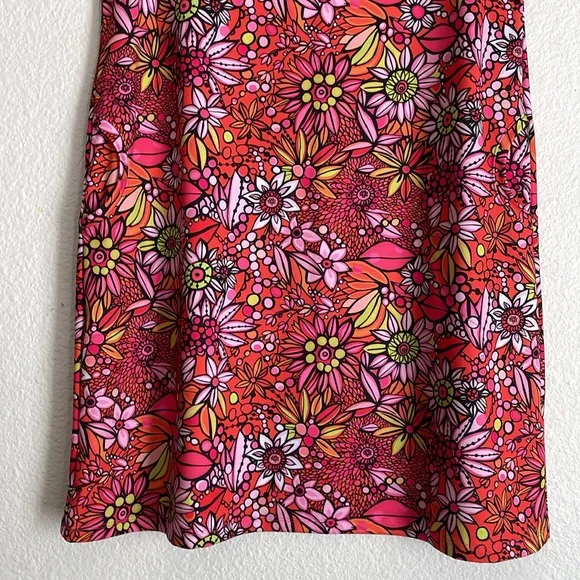 Lesley Evers Floral Retro Shift Dress with Pockets
