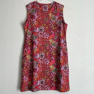 Lesley Evers Floral Retro Shift Dress with Pockets