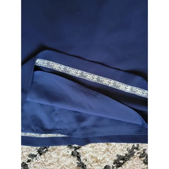 Lilly Pulitzer Havyn True Navy Embellished Sequin Shift Dress Size 8