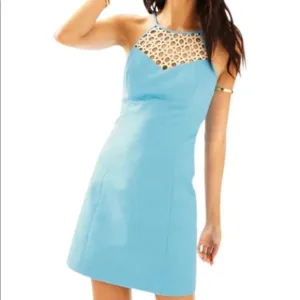 Lilly Pulitzer Larina Shift Seaspray Blue Dress