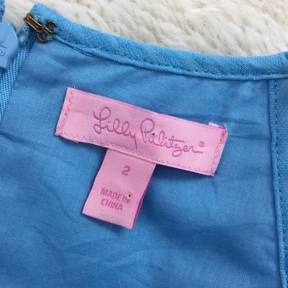 Lilly Pulitzer Larina Shift Seaspray Blue Dress