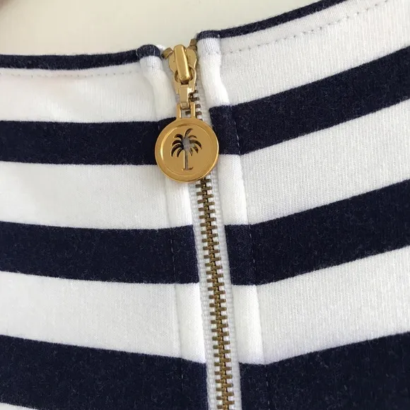 Lilly Pulitzer Navy Pink Striped Shift Dress