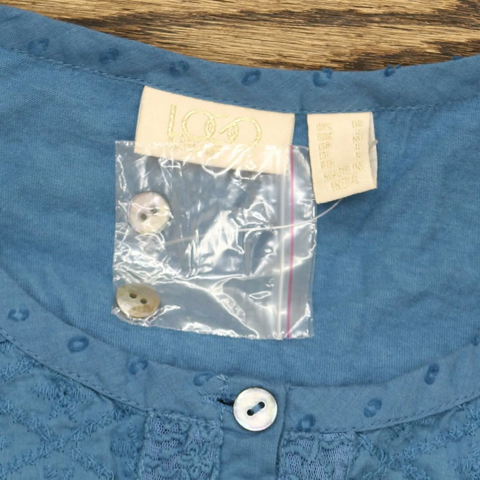 LOGO by Lori Goldstein Lavish Button-Front Woven Top With Knit Sleeves