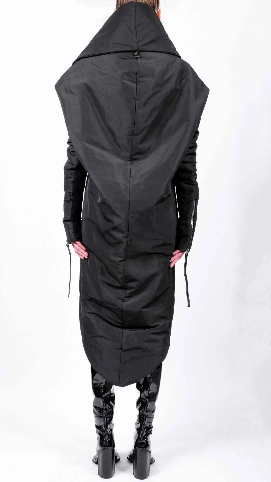 Long Padded Round Coat