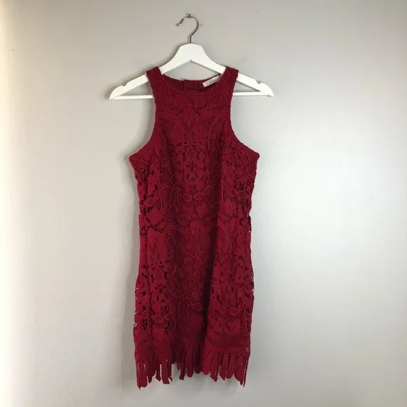 Lovers   Friends Caspian Shift Dress in Merlot