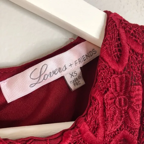 Lovers   Friends Caspian Shift Dress in Merlot