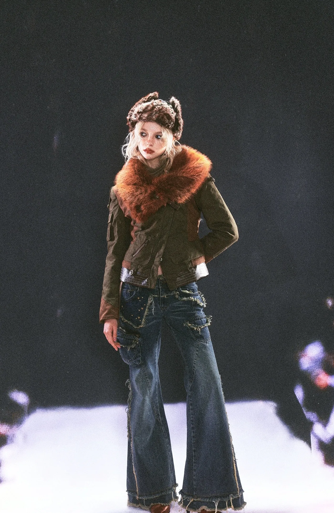 low-rise bootcut jeans