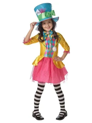 Mad Hatter Deluxe Costume for Girls