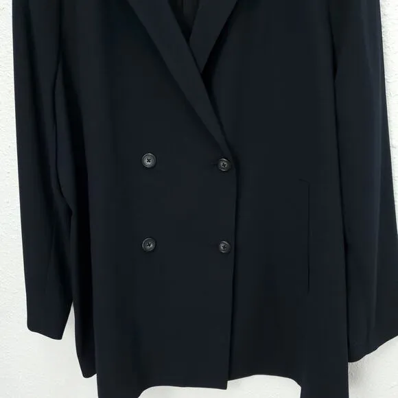 MADEWELL Caldwell Double Breasted Black Blazer #J8779 Professional Jacket