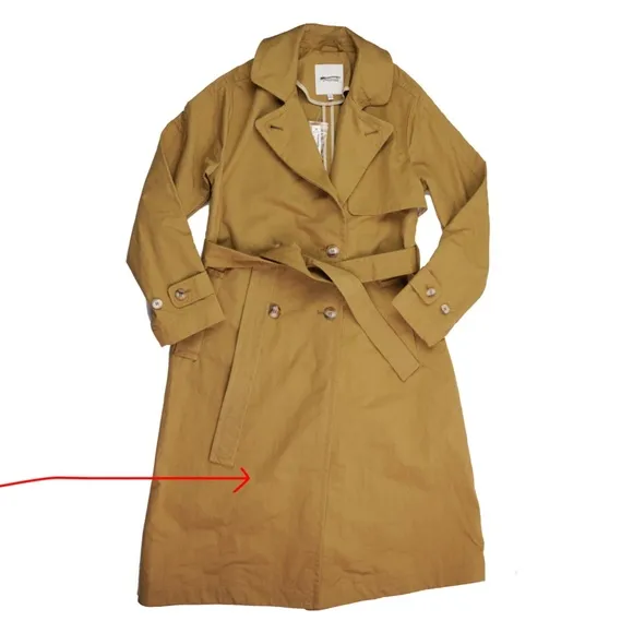 MADEWELL Size XS The Signature Trench Coat in Dark Khaki $218 NM514