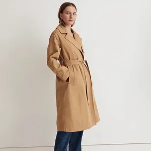 MADEWELL Size XS The Signature Trench Coat in Dark Khaki $218 NM514