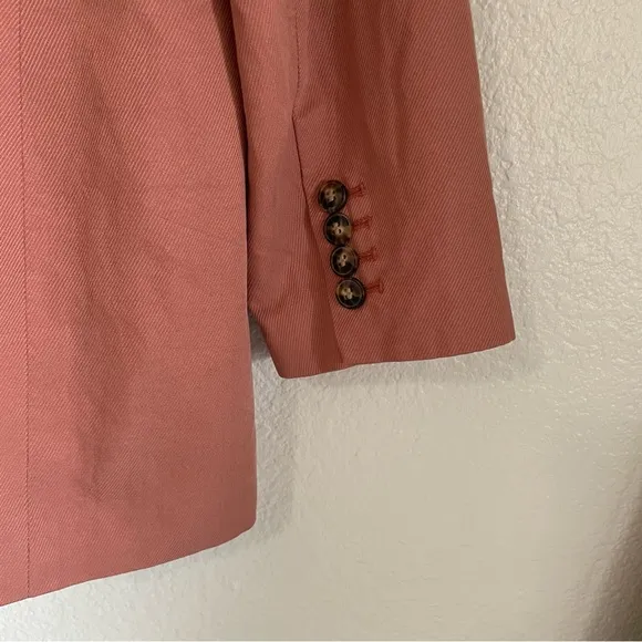 Madewell The Larsen Blazer Drapeweave Dried Rose NJ732 Size Large Oversized