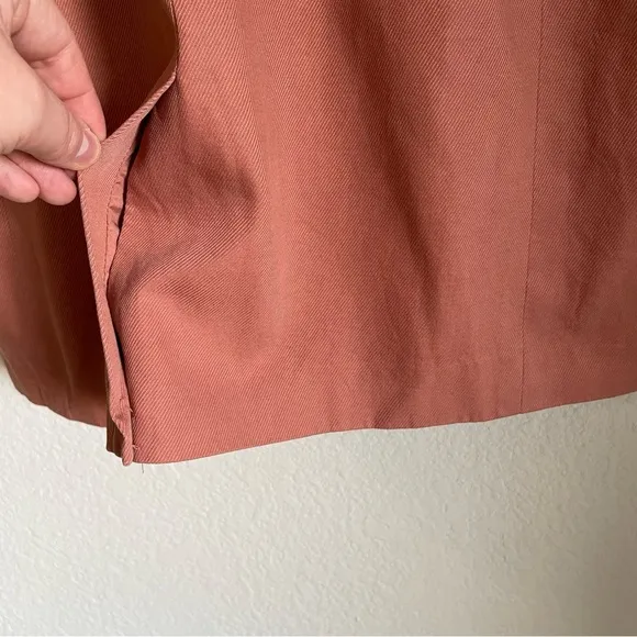 Madewell The Larsen Blazer Drapeweave Dried Rose NJ732 Size Large Oversized