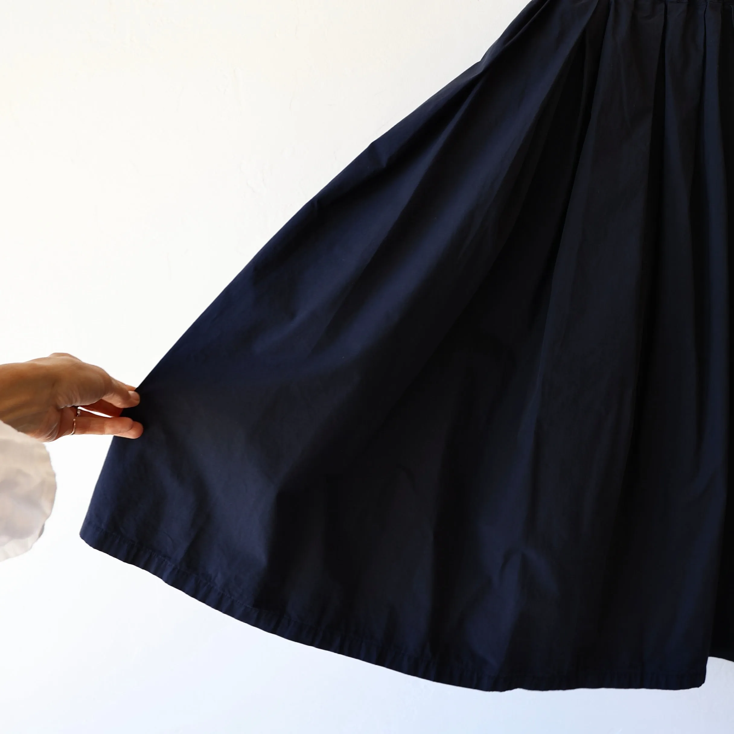 Manuelle Guibal Elastic Pleated Skirt - Navy