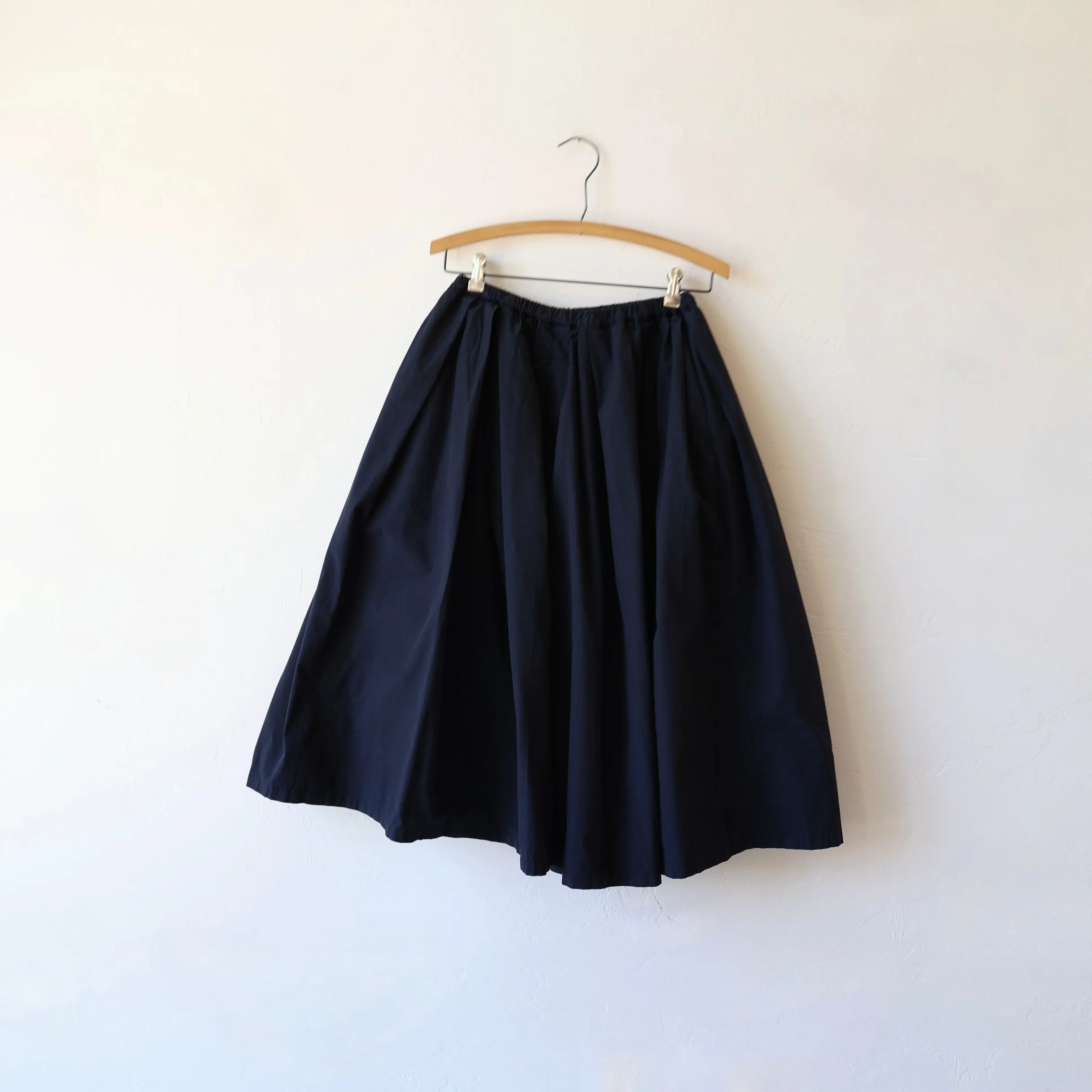 Manuelle Guibal Elastic Pleated Skirt - Navy