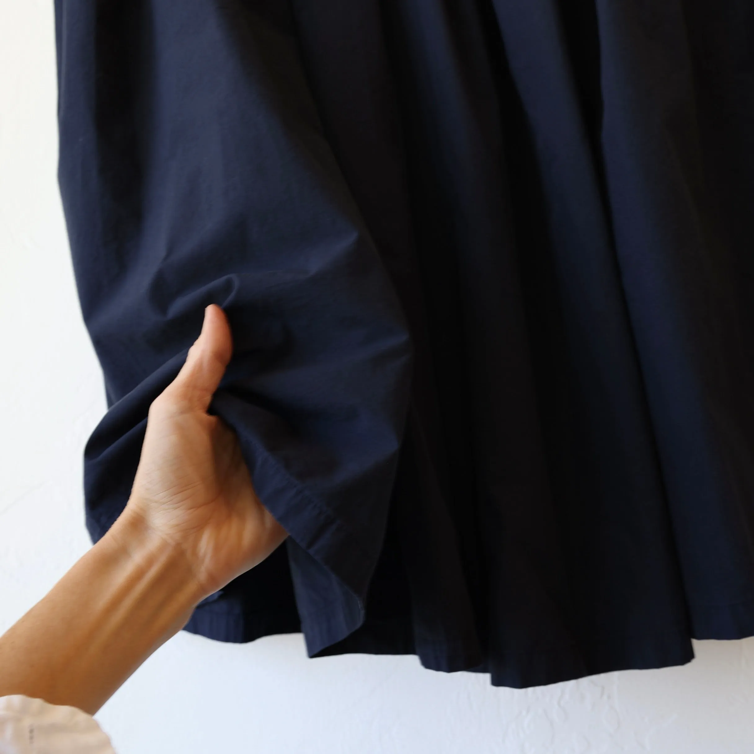Manuelle Guibal Elastic Pleated Skirt - Navy