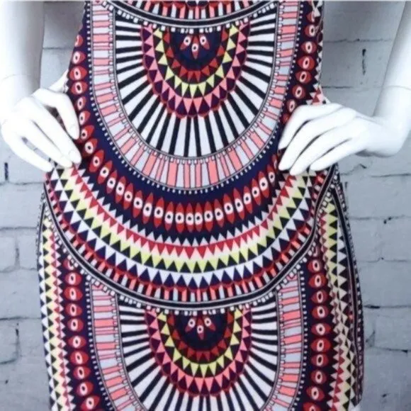 Mara Hoffman Tribal Mini Shift Dress Navy Size XS