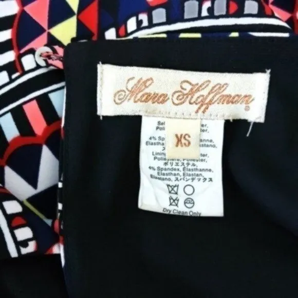 Mara Hoffman Tribal Mini Shift Dress Navy Size XS
