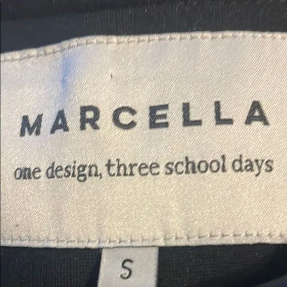 Marcella Womens Blazer Small Black Oversized Washington Lined Long Sleeve Office