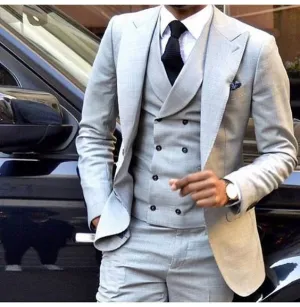 Men's Double Breasted 3 Piece Suit Up To 6XL