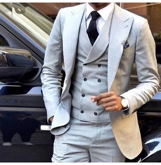 Men's Double Breasted 3 Piece Suit Up To 6XL