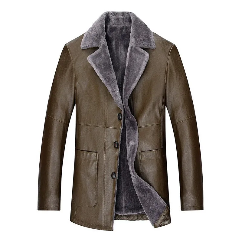 Men's Long Double Breasted Overcoat Up To 4xl