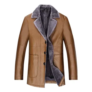 Men's Long Double Breasted Overcoat Up To 4xl