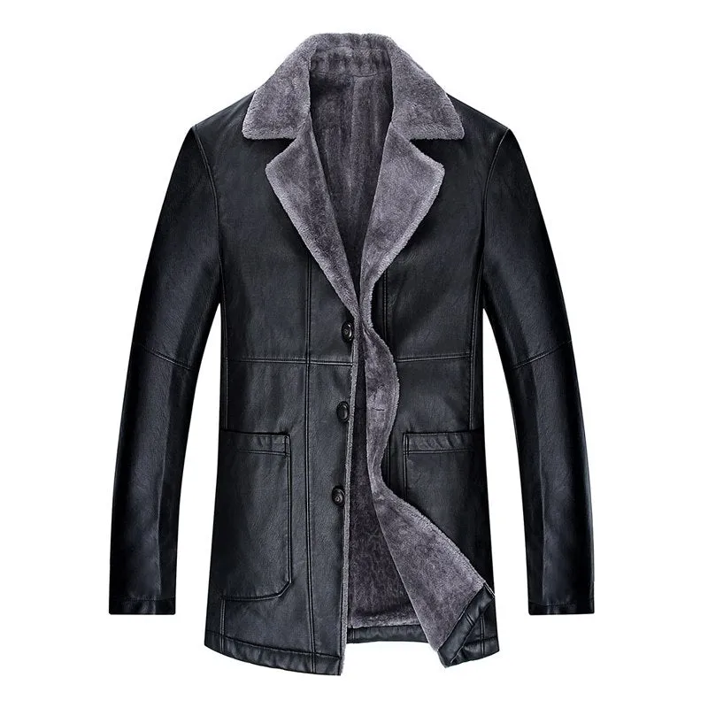 Men's Long Double Breasted Overcoat Up To 4xl