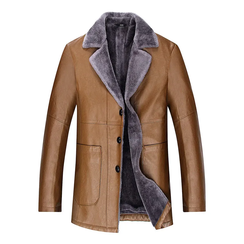 Men's Long Double Breasted Overcoat Up To 4xl