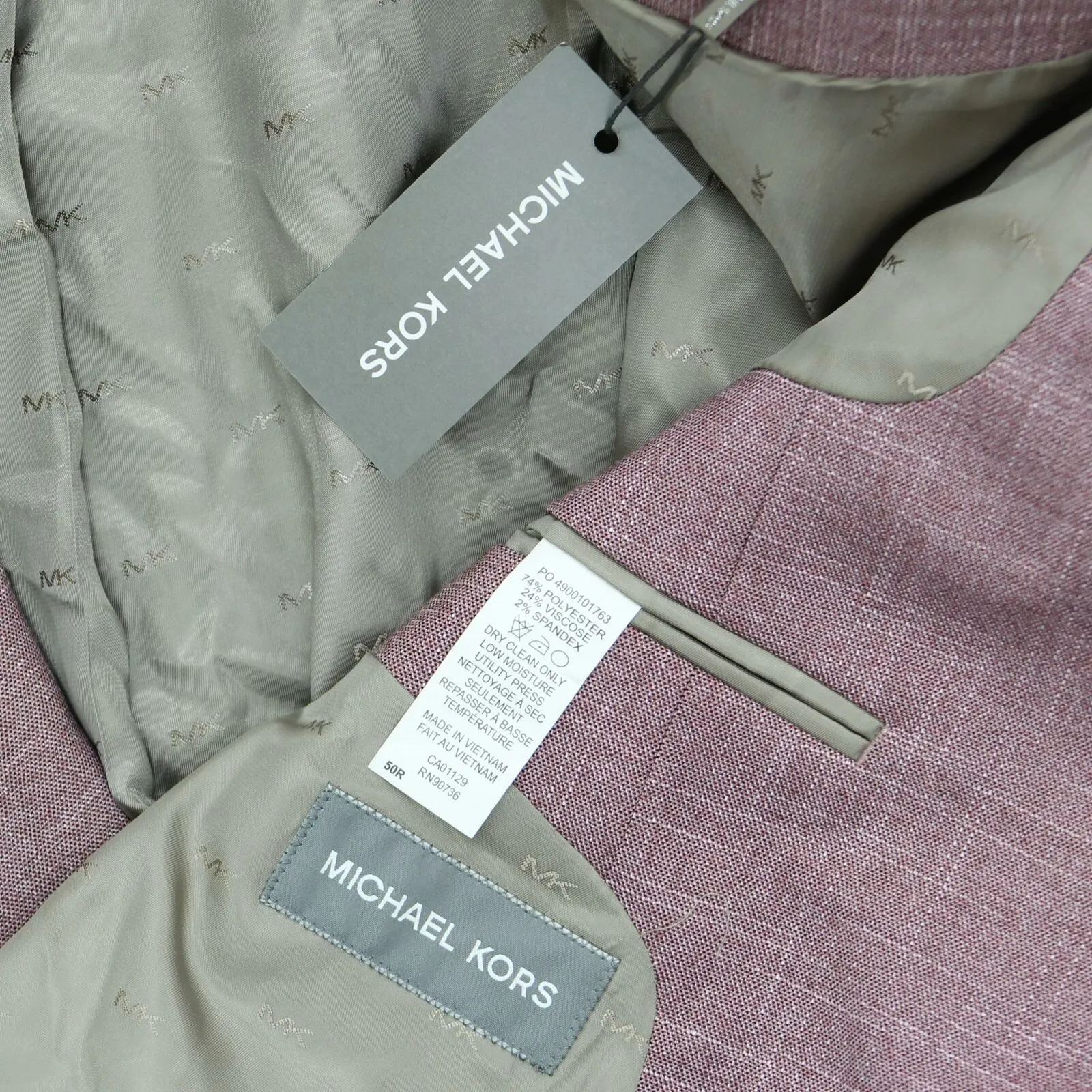 Michael Kors Men's Classic Fit Light Textured Sport Coat