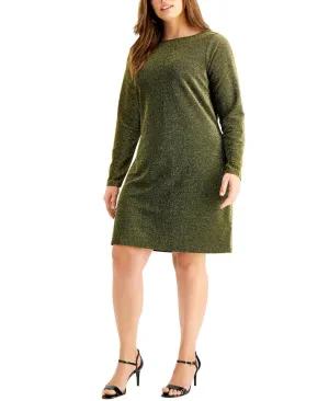 MICHAEL Michael Kors Plus Size Metallic Cowl Back Dress