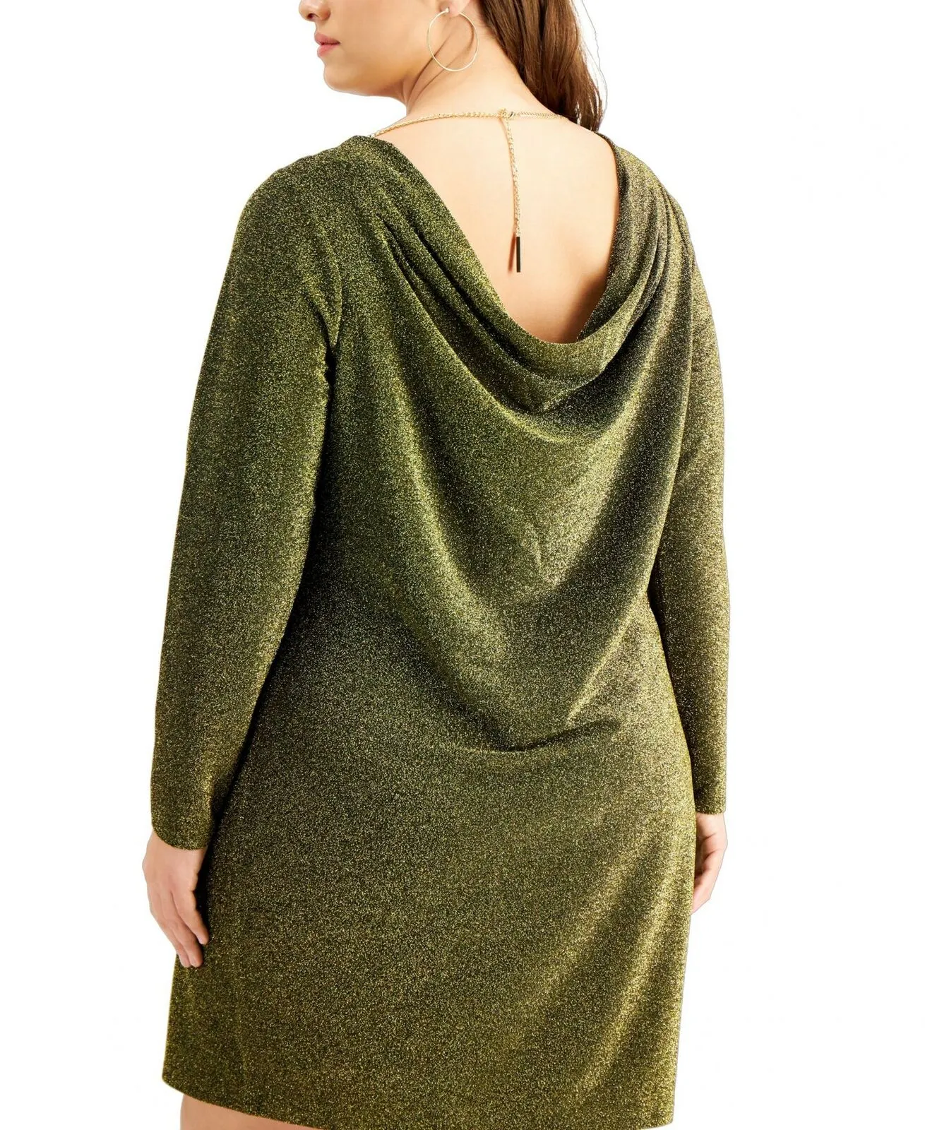 MICHAEL Michael Kors Plus Size Metallic Cowl Back Dress