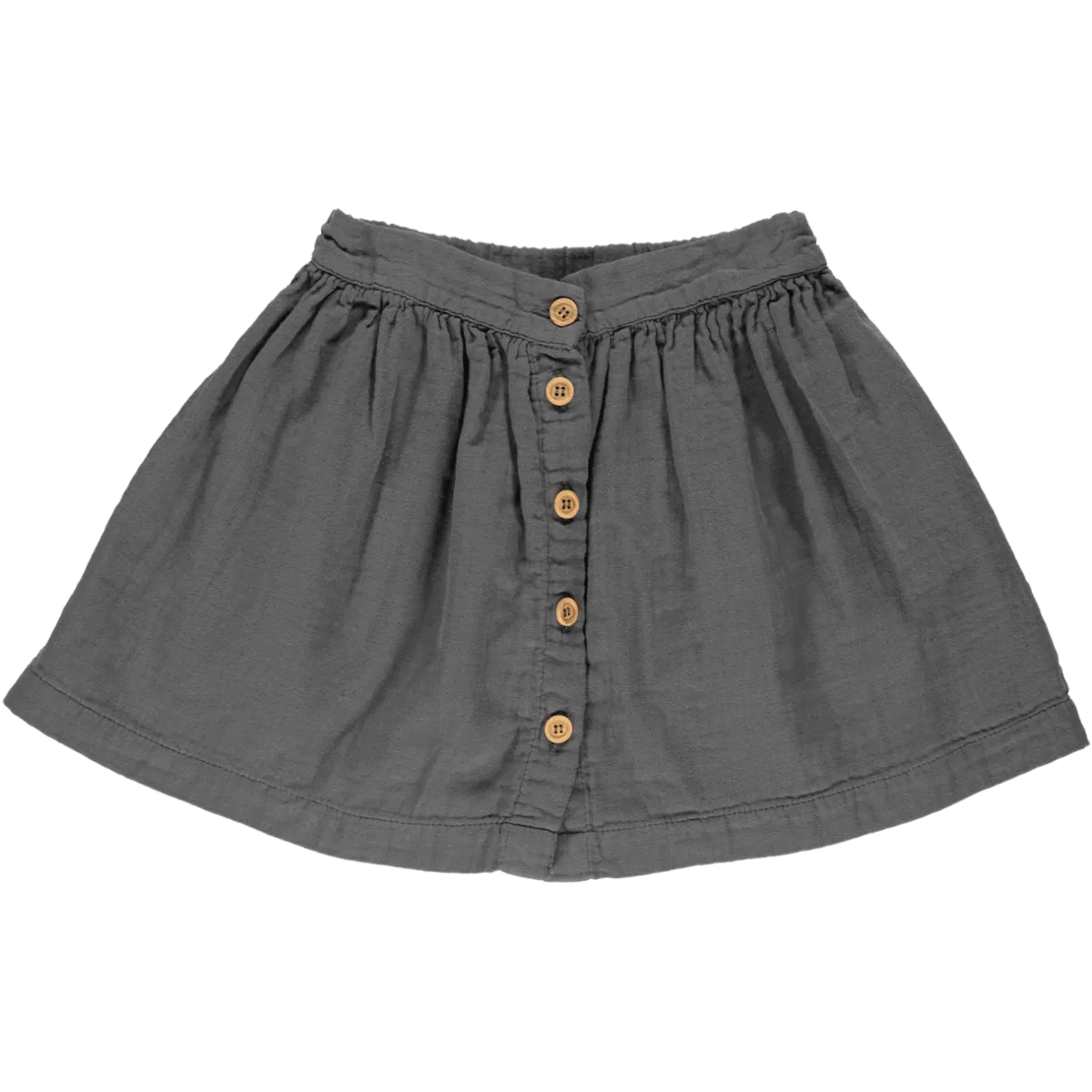 Midi Skirt in Irongate (Organic Cotton)