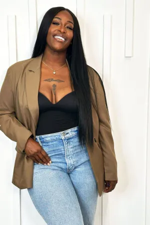 Mocha Oversized Blazer
