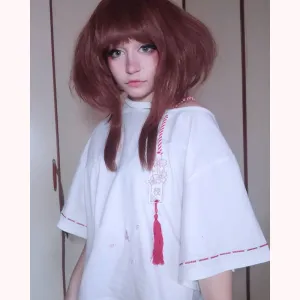 [@mochichuu] "CHERRY BLOSSOM EMBROIDERED" TOP   PLEATED SKIRT SET K092512REVIEW