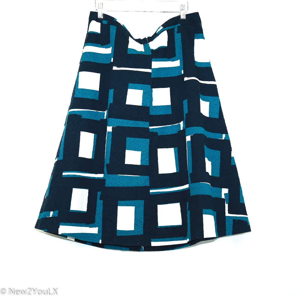 Multicolor Color Block Skirt (Banana Republic)