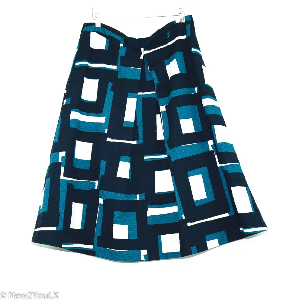 Multicolor Color Block Skirt (Banana Republic)