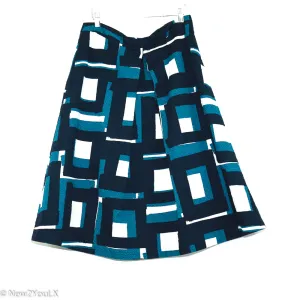 Multicolor Color Block Skirt (Banana Republic)