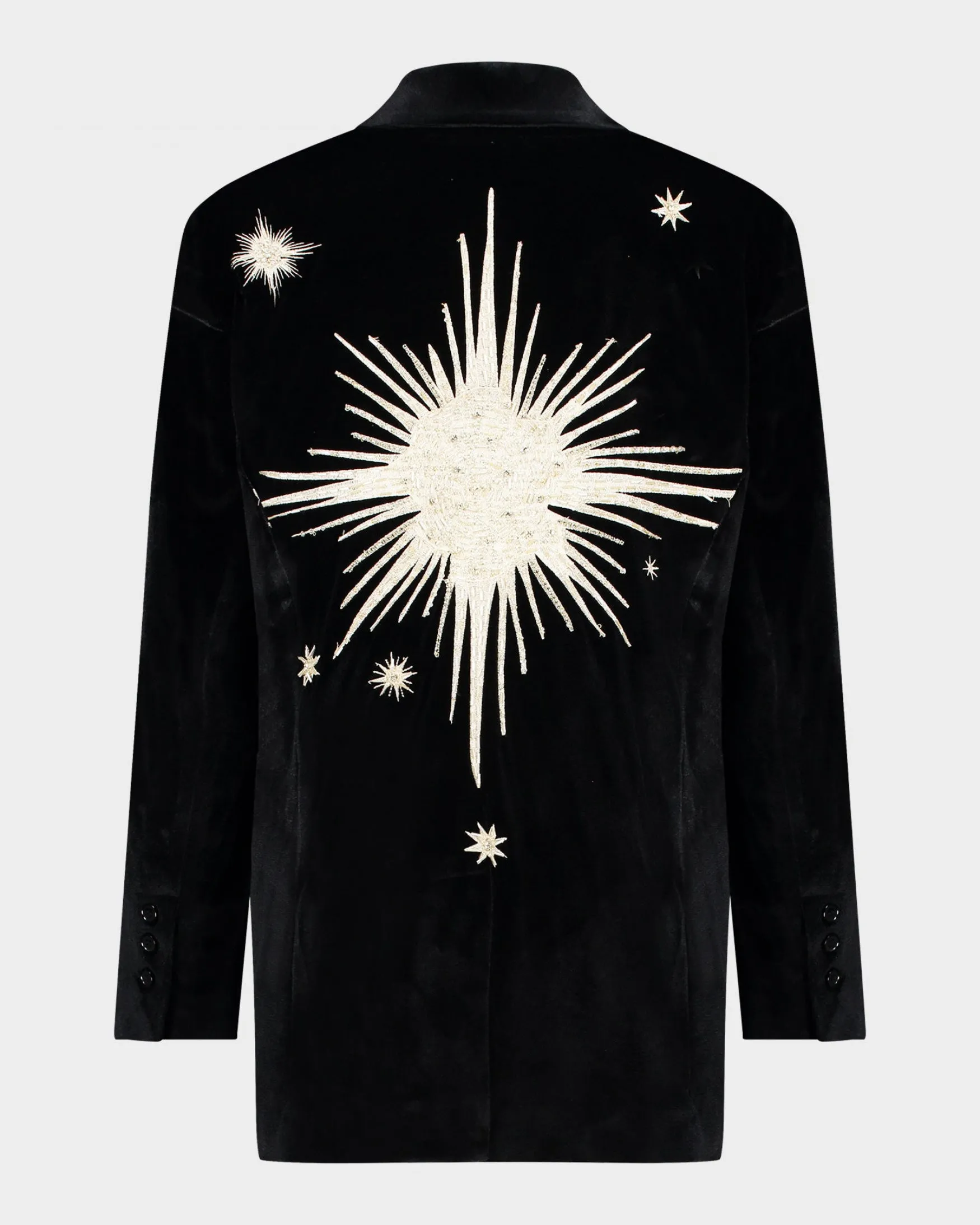 Natalia Velvet Blazer | Black
