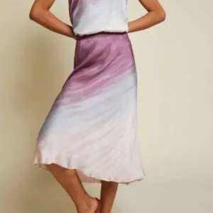 NATION LTD Size Small Mabel Midi Skirt In Mood Ring Tie Dye
